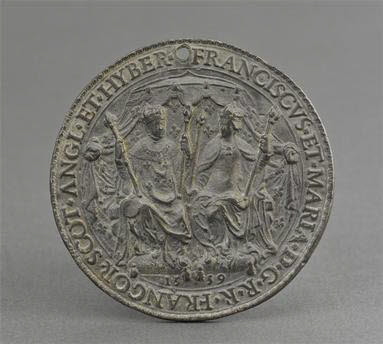 Empreinte de sceau : François II et Marie Stuart, image 1/2