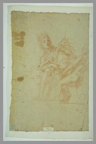 Jeune femme avec une licorne et un enfant : la Virginité, image 1/1