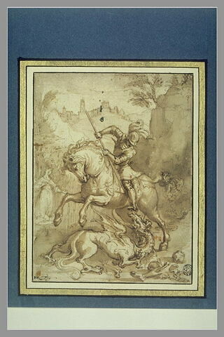 Saint Georges combattant le Dragon, image 1/1