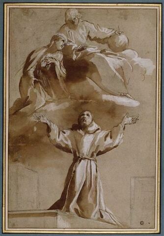 Apparition de la Vierge et du Christ à saint François d'Assise, image 1/2