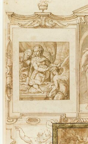 La Vierge, saint Joseph et un ange auprès de l'Enfant endormi, image 1/4