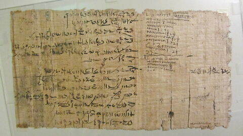 papyrus littéraire ; papyrus documentaire