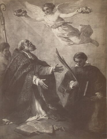 Saint Vincent de Saragosse et saint Germain recevant les couronnes du martyre