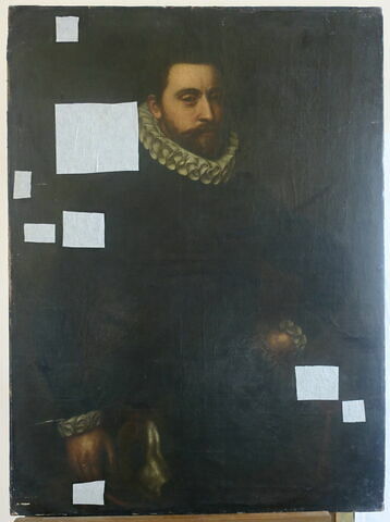 Portrait d'inconnu à mi-corps (époque d'Henri IV), image 1/2
