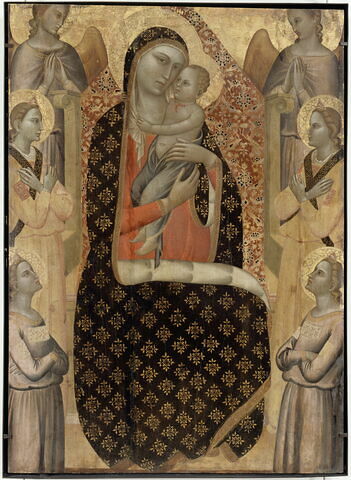 La Vierge de Majesté entourée de six anges, image 1/2