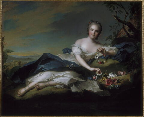 Portrait d'Henriette de France en Flore