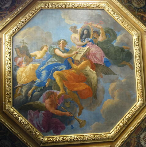Plafond : Allégorie à la gloire de Philippe d'Orléans, frère de Louis XIV., image 1/2