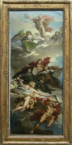 Le triomphe de la peinture française: apothéose de Poussin, de Le Sueur et de Le Brun., image 2/2