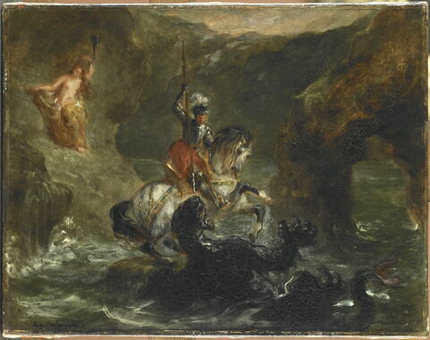 Saint Georges combattant le dragon, dit aussi Persée délivrant Andromède, image 1/2