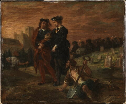 Hamlet et Horatio au cimetière