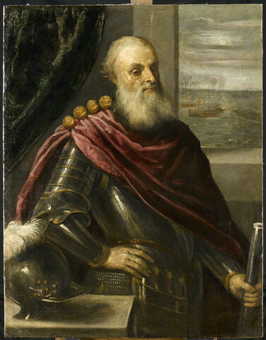 Vincenzo Cappello (1469-1541), amiral, diplomate et procurateur vénitien, dit à tort Portrait de Nicolo Cappello (1547-1613), petit-fils du précédent et gouverneur de galère en 1576, image 2/3