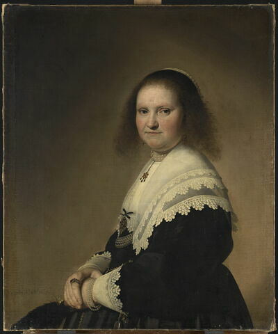 Portrait d'Anna van Schoonhoven (avant 1610-1648), femme du bourgmestre de Haarlem, Johan Colterman