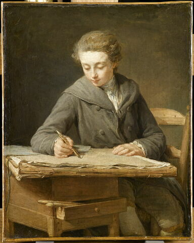 Le petit dessinateur : le peintre Carle Vernet (1758-1836) à l'âge de quatorze ans., image 1/2