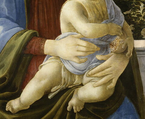 La Vierge et l'Enfant avec deux anges, dit La Vierge à la grenade, image 4/5