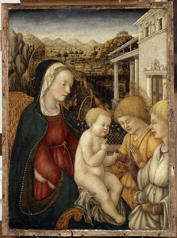 La Vierge et l'Enfant avec deux anges
