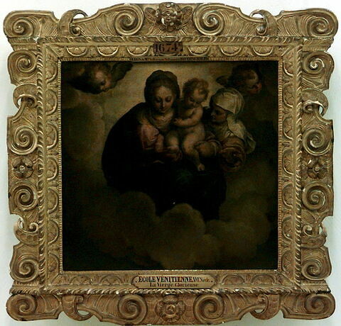 La Vierge à l'Enfant en gloire avec sainte Anne, image 1/1