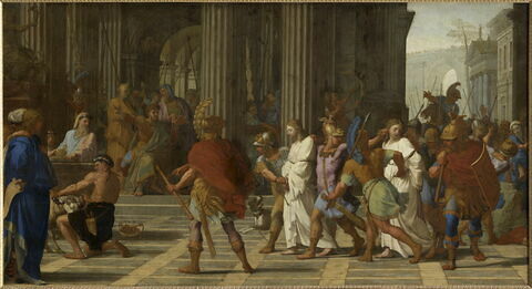 Saint Gervais et saint Protais, amenés devant Astasius, refusent de sacrifier à Jupiter
