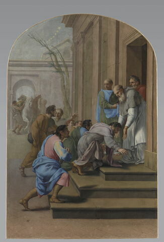 Arrivée de saint Bruno à Grenoble chez saint Hugues