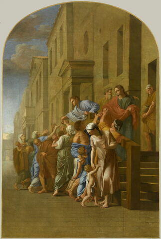 Saint Bruno et ses compagnons, avant de partir pour Grenoble, distribuent tous leurs biens aux pauvres