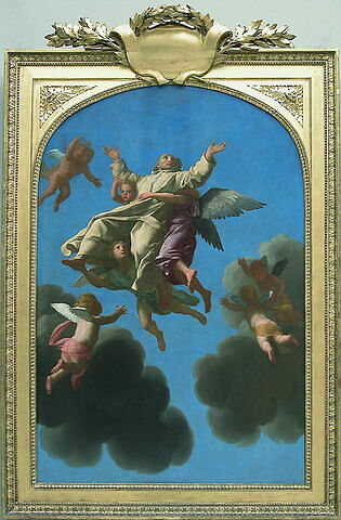 Saint Bruno est enlevé au ciel par les anges, image 2/2