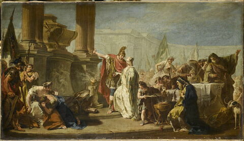 Polyxène devant le tombeau d'Achille