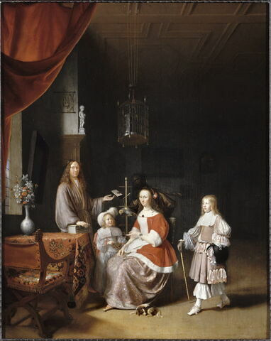 Portrait de Frans Gerritsz. Meerman (1630-1672), greffier de la ville de Leyde, et de sa famille, dit auparavant Portrait de Johan Meerman et des siens, image 5/5
