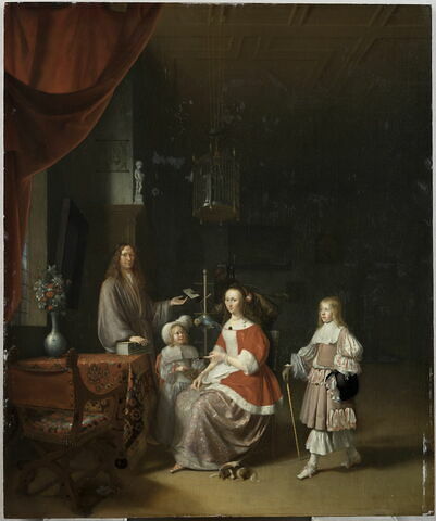 Portrait de Frans Gerritsz. Meerman (1630-1672), greffier de la ville de Leyde, et de sa famille, dit auparavant Portrait de Johan Meerman et des siens, image 1/5