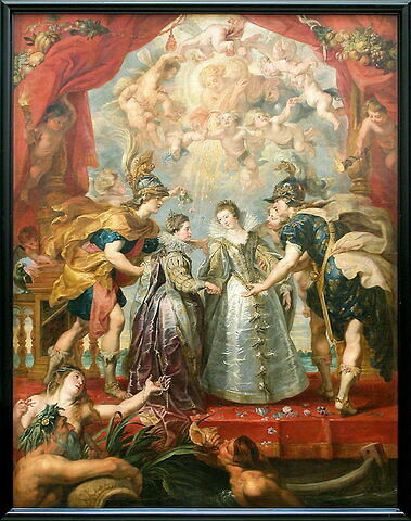 L'Échange des deux princesses de France et d'Espagne sur la Bidassoa à Hendaye, le 9 novembre 1615, image 2/4