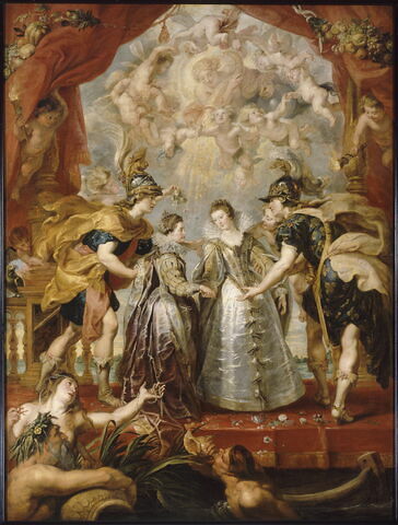 L'Échange des deux princesses de France et d'Espagne sur la Bidassoa à Hendaye, le 9 novembre 1615, image 1/4