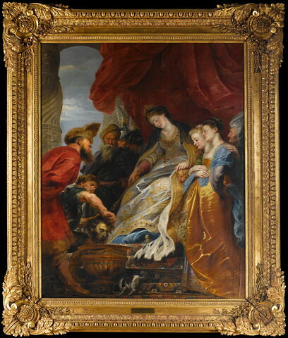 Thomyris reine des Scythes fait plonger la tête du roi perse Cyrus dans un vase rempli de sang, pour venger son fils, image 2/3