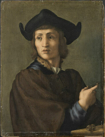 Portrait d'un graveur de pierres fines (parfois identifié avec Giovanni Delle Corniole, Michelino di Paolo Poggini ou Domenico di Polo)