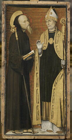 Saint Benoît et saint Augustin