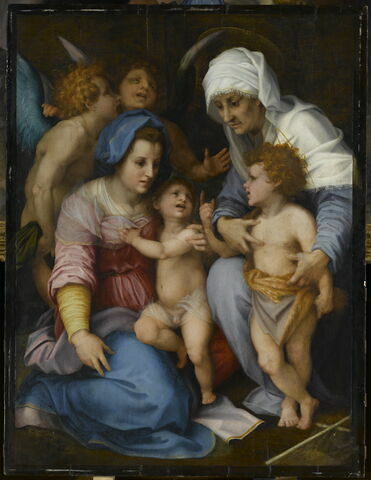 La Vierge, l'Enfant Jésus, sainte Élisabeth, le petit saint Jean Baptiste et deux anges, dit La Sainte Famille aux Anges