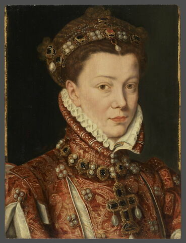 Portrait d'Élisabeth de Valois (1545 1568), fille de Henri II, roi de France, femme de Philippe II, roi d'Espagne, image 1/4