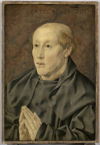Portrait de bénédictin (?) âgé de quarante ans, en prière