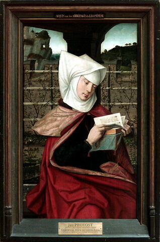 Emérencie, mère de sainte Anne. Revers en grisaille : Sainte Claire, image 5/5
