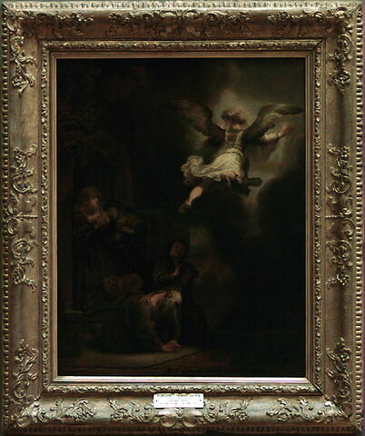 L'Archange Raphaël quittant la famille de Tobie ou Tobie et sa famille prosternés devant l’ange, image 3/8
