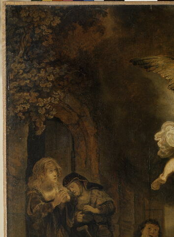 L'Archange Raphaël quittant la famille de Tobie ou Tobie et sa famille prosternés devant l’ange, image 6/8