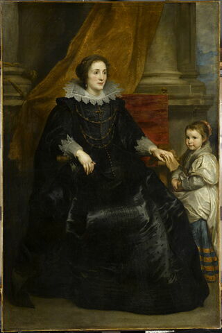 Portrait d'une dame de qualité et de sa fille. Pendant de l'INV. 1242, image 1/3