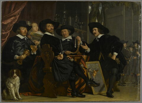Les Chefs du corps des archers de la Garde civique d'Amsterdam (confrérie de Saint-Sébastien)