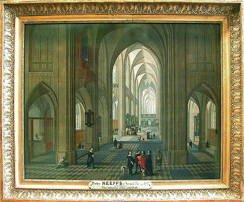 Vue intérieur d'église, inspirée par la cathédrale d'Anvers, image 2/2
