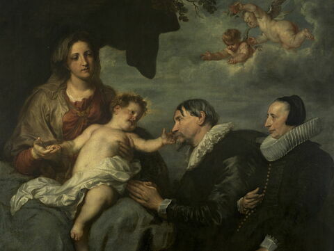 La Vierge aux donateurs ou La Vierge et l'Enfant avec deux orants à genoux, image 2/8