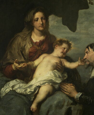 La Vierge aux donateurs ou La Vierge et l'Enfant avec deux orants à genoux, image 4/8