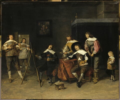 Peintre faisant un portrait, dit autrefois L'atelier de Craesbeeck
