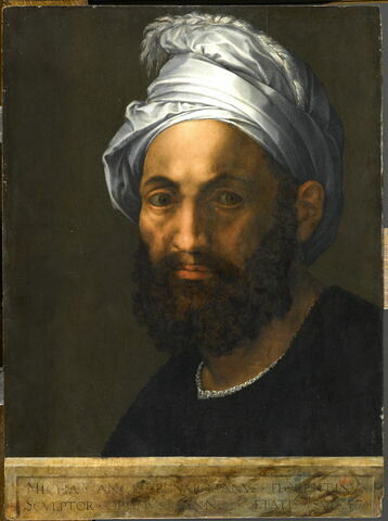 Michel-Ange, peintre, sculpteur et architecte (1475-1564), à l'âge de quarante-sept ans, image 1/3