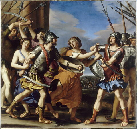 Hersilie séparant Romulus et Tatius