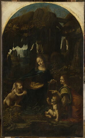 La Vierge, l'Enfant Jésus, saint Jean Baptiste et un ange, dit La Vierge aux rochers, image 1/17