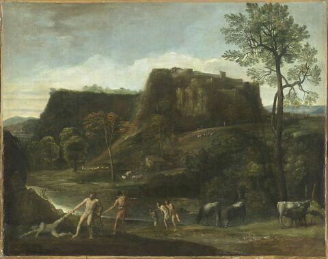 Paysage avec Hercule tirant Cacus de sa caverne, image 2/3