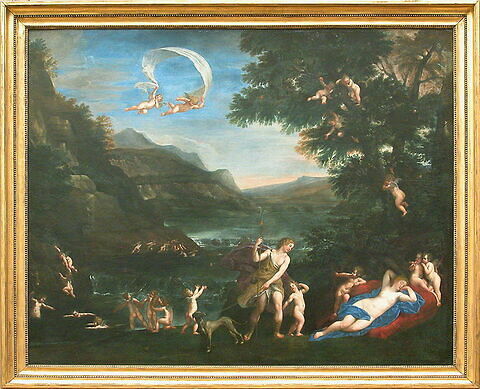 Adonis conduit près de Vénus par les amours, dit aussi à tort L'Eau, image 2/3