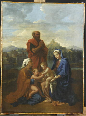 La Sainte Famille avec saint Jean, sainte Elisabeth et saint Joseph priant, image 1/2